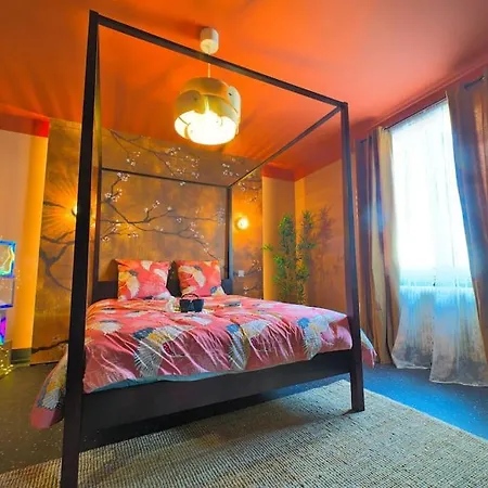 Apartment Japanroom Jacuzzi&sauna De Gamme Parking Free *